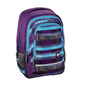 Školní batoh All Out "Selby", Summer Check Purple