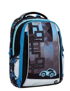 Klučičí školní batoh pro prvňáčky Bagmaster MERCURY 6 B BLUE/BLACK