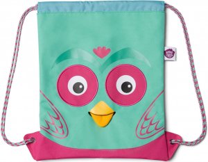 Detský batôžtek Affenzahn Kids Sportsbag Owl - turquoise