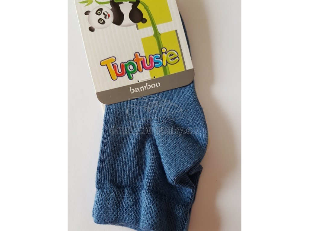 Detské bambusové ponožky TUPTUSIE džínové 949/7/838e