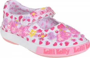 Detské celoročné topánky Lelli Kelly LK1052 BA02 swan dolly white fantasy