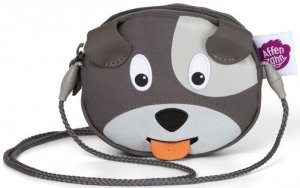 Dětská kabelka Affenzahn Dog David - grey wallet