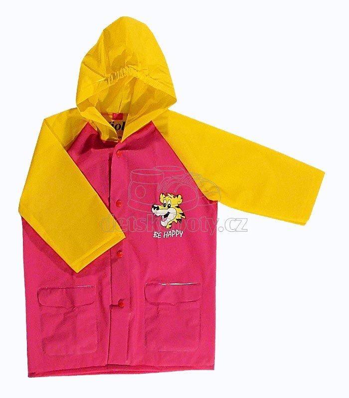Dětská pláštěnka Viola 5907 růžová/žlutá