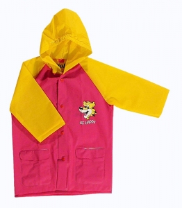 Detská pláštenka Viola 5907 ružová/žltá
