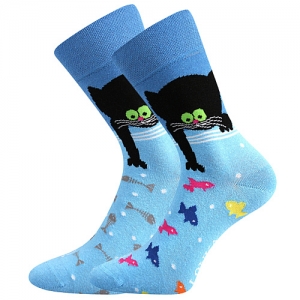 Dětské ponožky LONKA Doble Kočka vzor 12