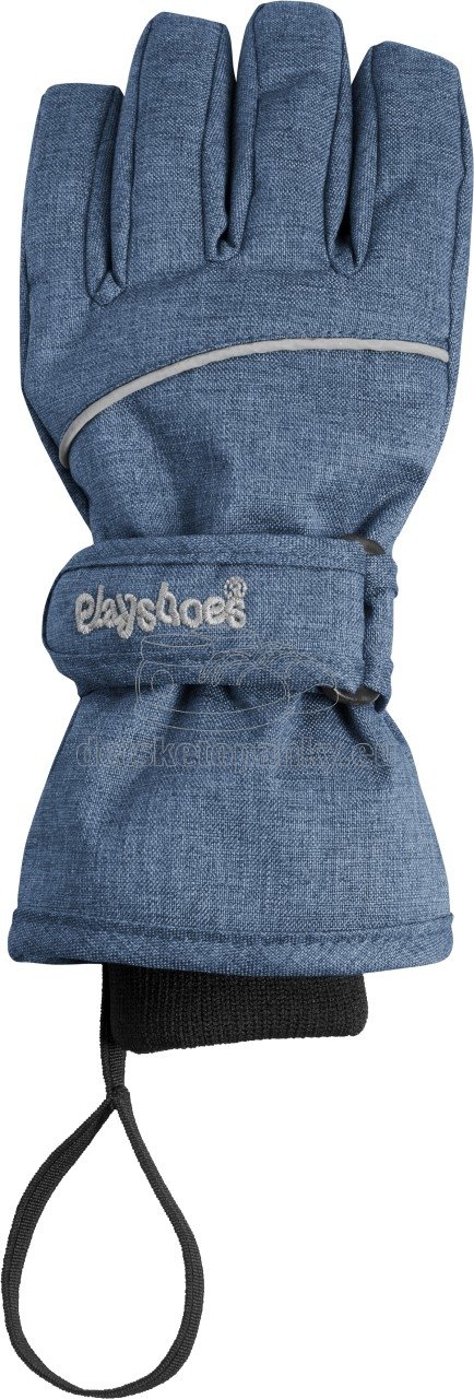 Detské rukavice PLAYSHOES 422036 džínsovo modrá