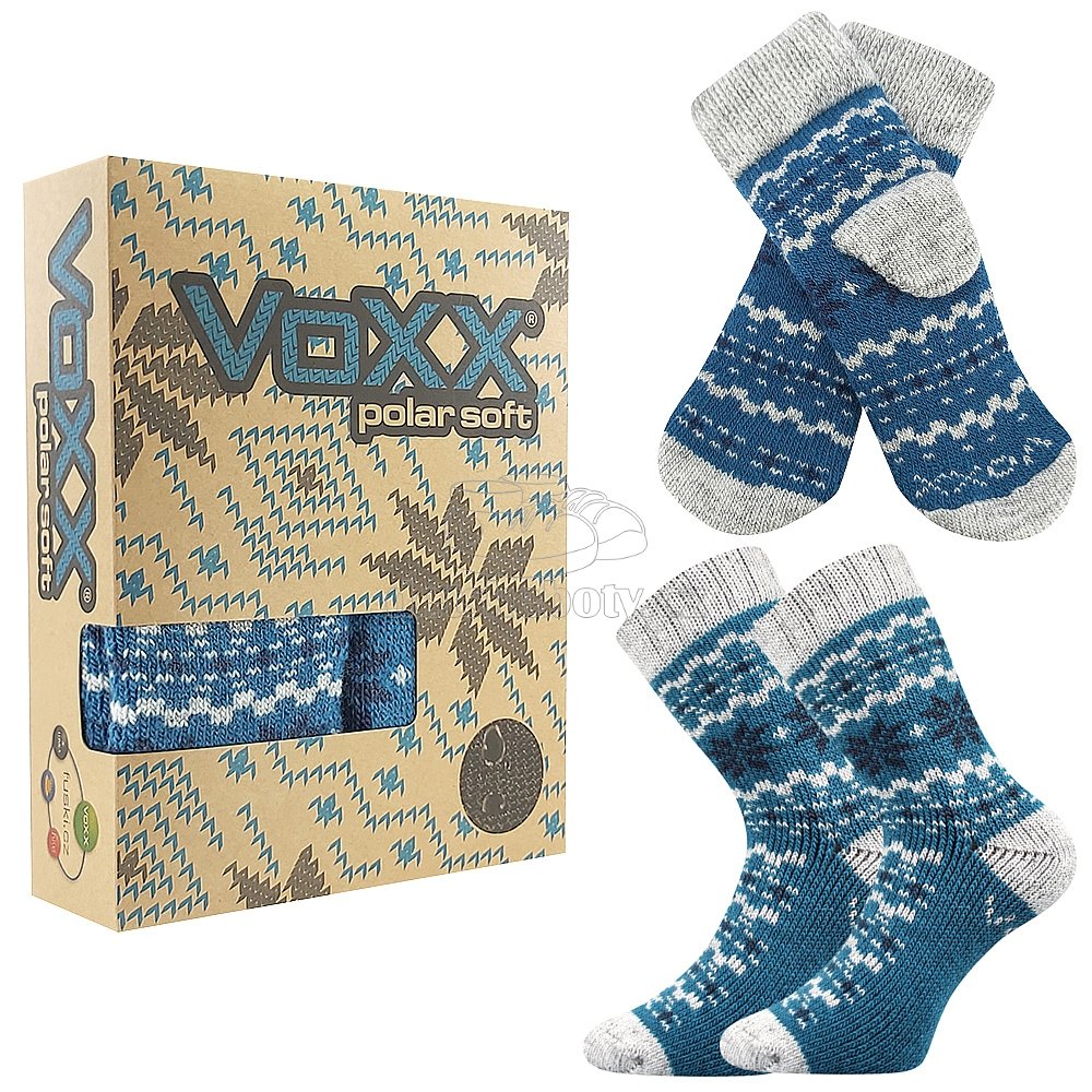 Dětské ponožky VoXX Trondelag set petrolejová