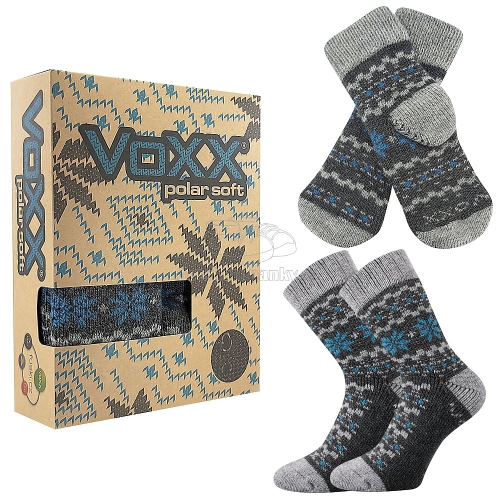 Detské ponožky VoXX Trondelag set antracit melé