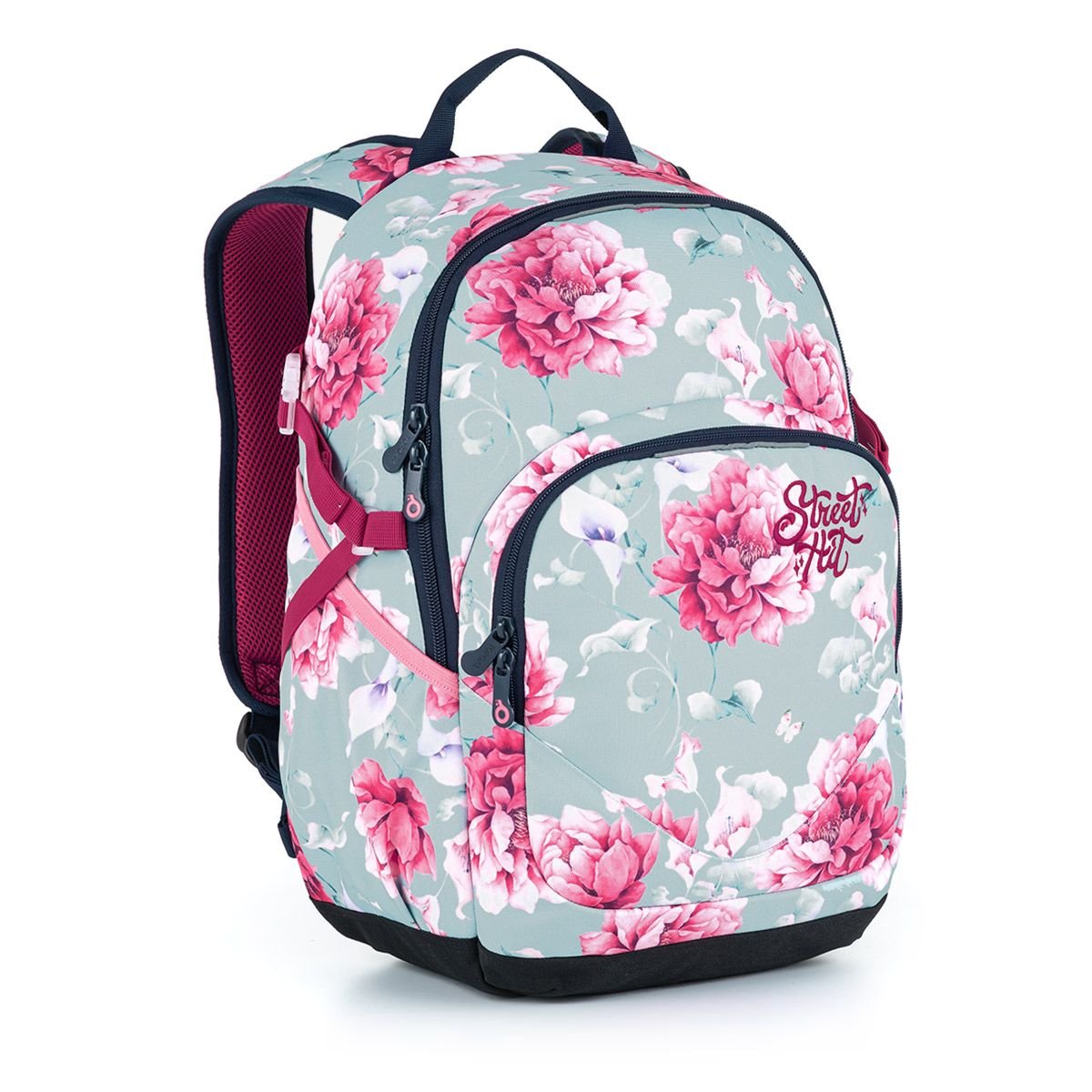 Studentský batoh s květinami Topgal YOKO 21030 G