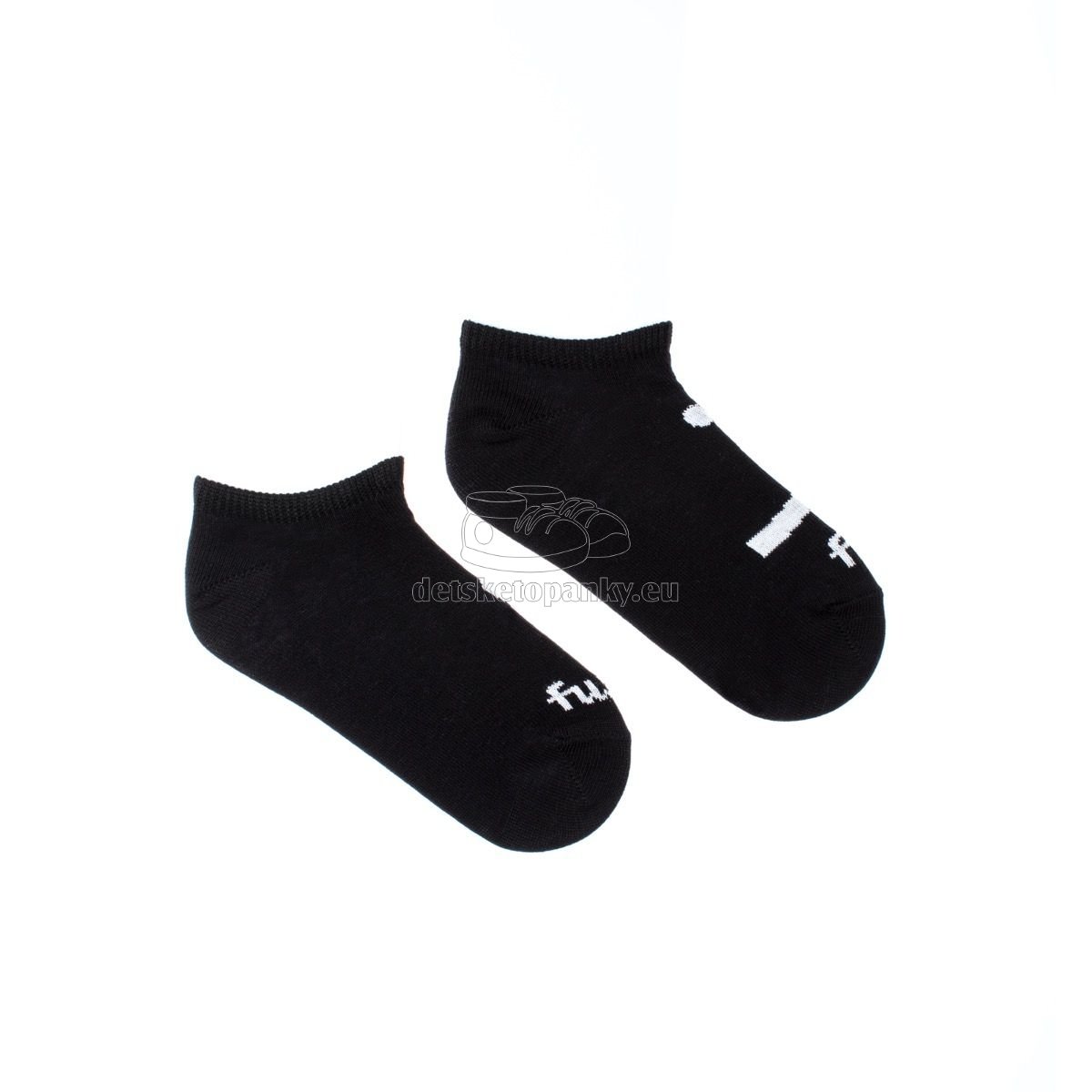 Ponožky Fusakle Podkotník Smajlík čierne
