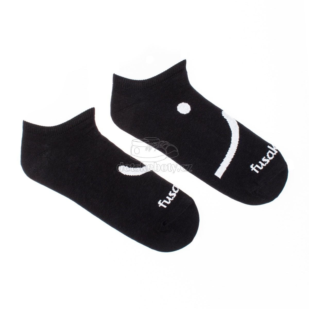 Ponožky Fusakle Podkotník Smajlík černé 