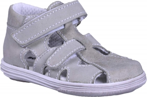 Detské letné topánky Boots4u T018 V svetlo šedá