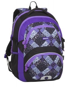 Školní dvoukomorový batoh THEORY 8 B - světle fialový