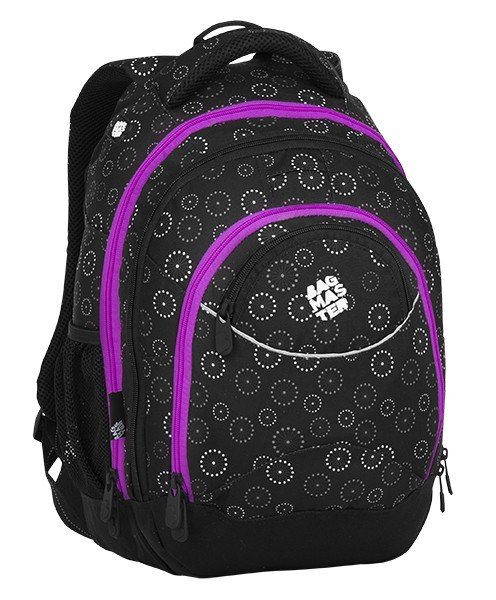 Študentský batoh ENERGY 8 C - čierno fialový