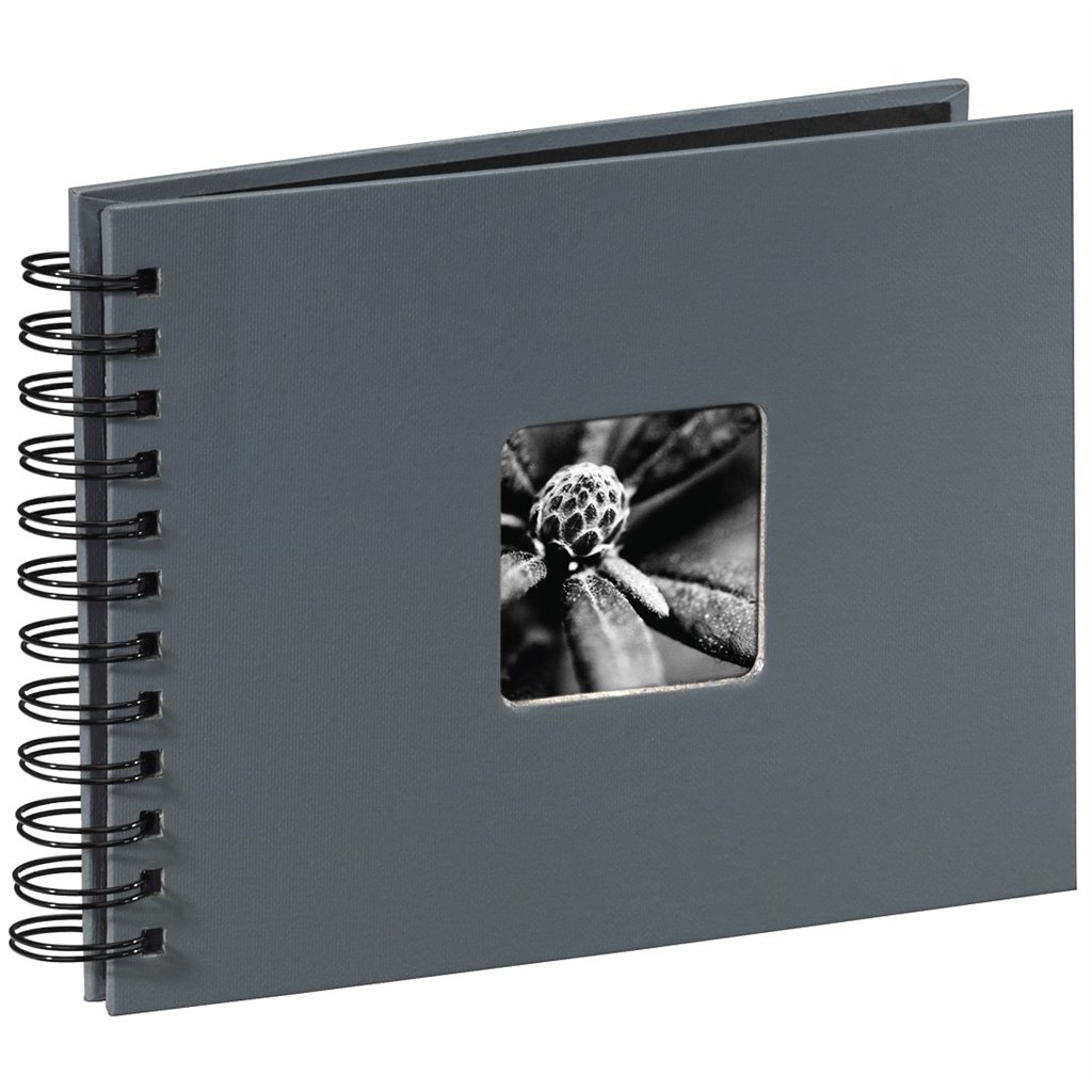 Hama album klasické spirálové FINE ART 24x17 cm, 50 stran, šedé