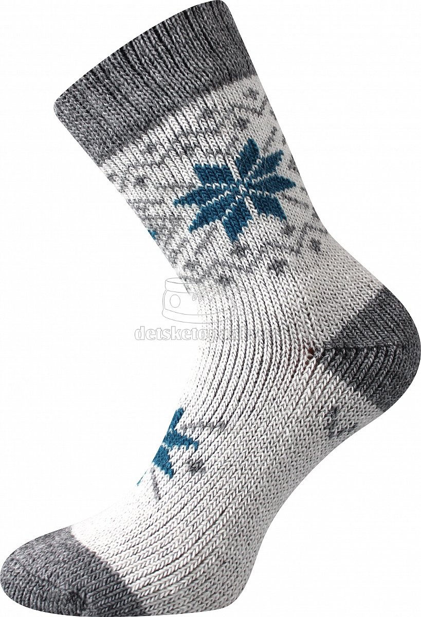 Detské ponožky VoXX Alta nórsky vzor šedé