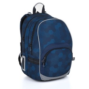 Modrý školní batoh s šestiúhelníky Topgal KIMI 23020 -