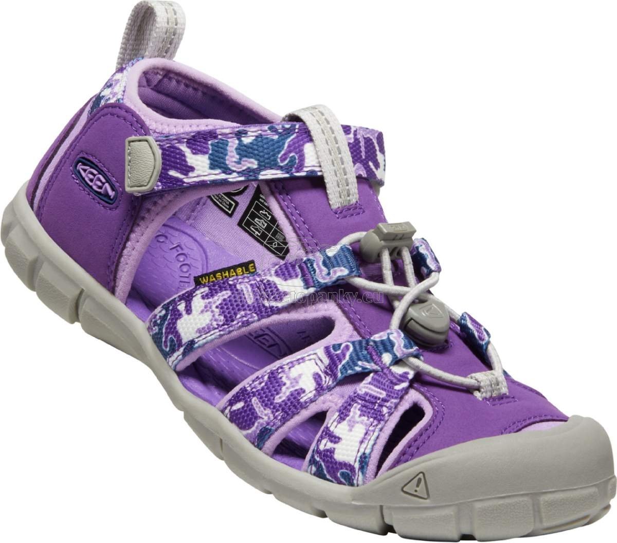 Detské sandále Keen Seacamp II CNX CHILDREN camo/tillandsia purple