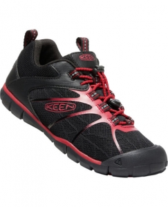 Detské celoročné topánky Keen Chandler 2 CNX YOUTH black/red carpet