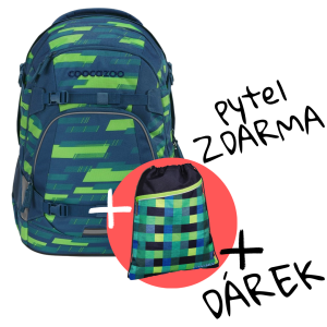 Školní batoh coocazoo MATE, Lime Stripe, certifikát AGR