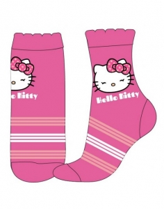 Ponožky Eexee Hello Kitty ružové s pruhmi
