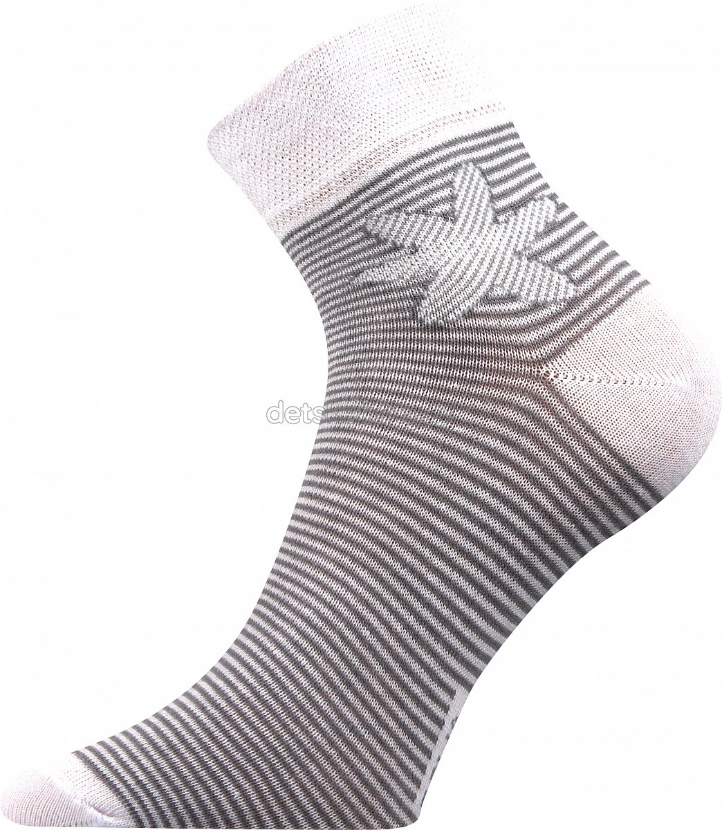 Ponožky Boma Jana 25 pruhy bílá