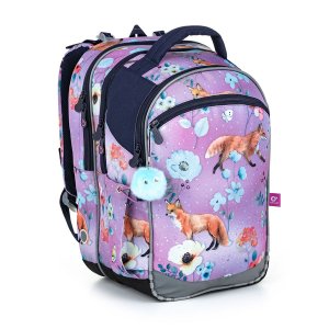 Školní batoh s liškami Topgal COCO 22006 -	