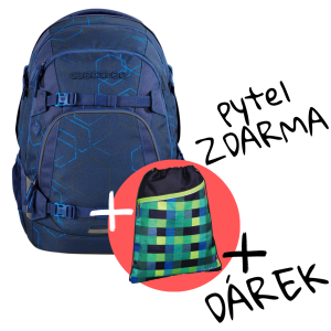 Školní batoh coocazoo MATE, Blue Motion, certifikát AGR