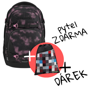 Školní batoh coocazoo PORTER, Pink Illusion, certifikát AGR