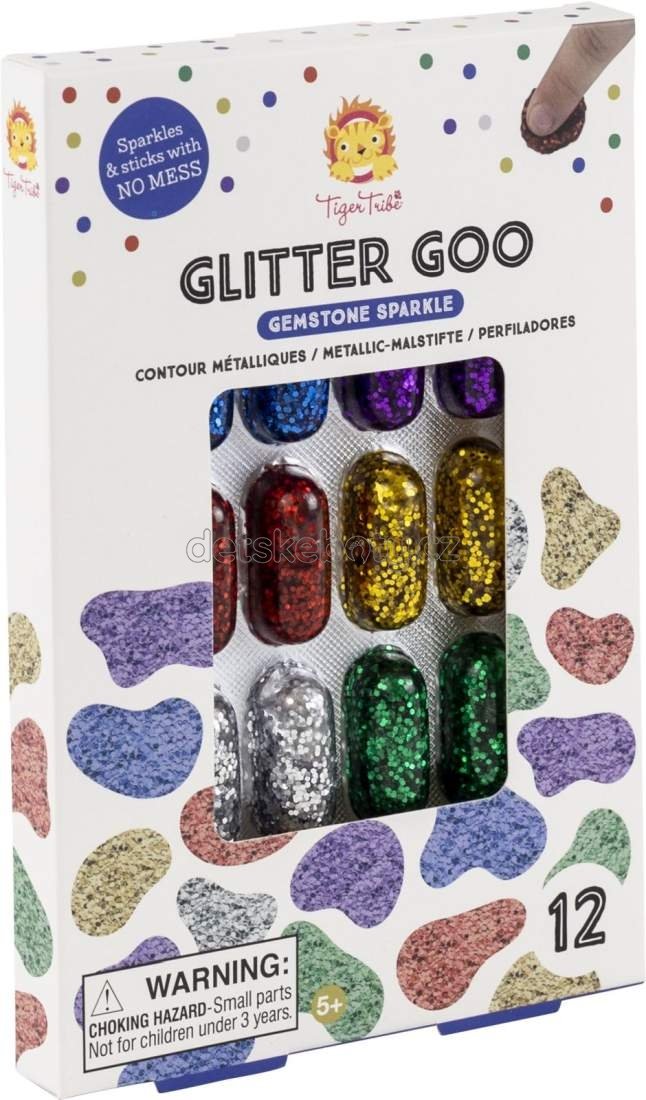 Sada glitrů Tiger Tribe Glitter Goo - Gemstone Sparkle