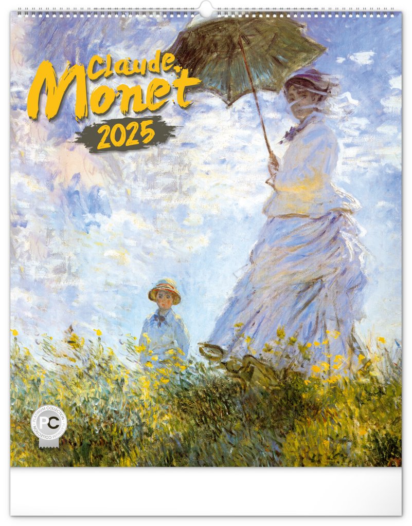 NOTIQUE Nástěnný kalendář Claude Monet 2025, 48 x 56 cm