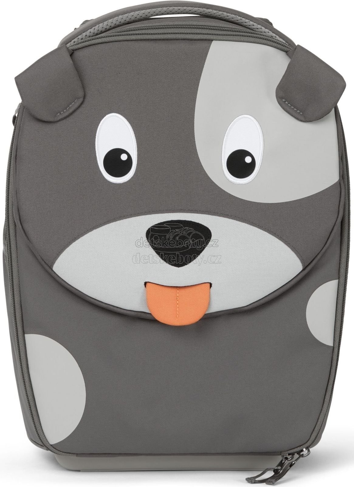 Dětský cestovní kufřík Affenzahn Suitcase David Dog - grey