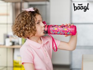 BAAGL Tritanová láhev na pití Plameňáci, 500 ml