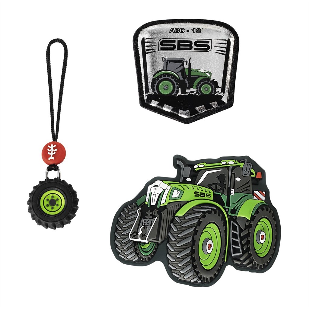 Doplňková sada obrázků MAGIC MAGS Green Tractor Fred k aktovkám GRADE, SPACE, CLOUD, 2v1 a KID