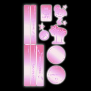 Reflexní samolepky StickyRicky coocazoo, Berry 