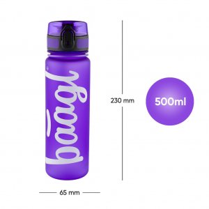 BAAGL Tritanová láhev na pití Logo fialová, 500 ml