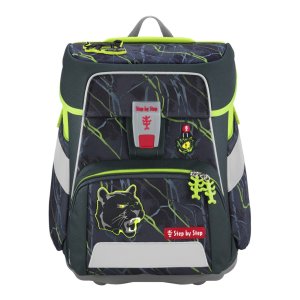 Školní aktovka SPACE pro prvňáčky - 5-dílný set, Step by Step Danger Cat Chiko, certifikát AGR