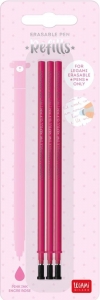 Set náplní do gumovatelných per Legami Refill Erasable Pen - Pink - Pack 3 pcs