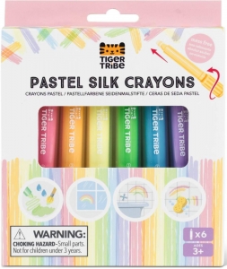 Voskovky Tiger Tribe Pastel Silk Crayons - pastelové