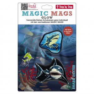 Doplňková sada obrázků MAGIC MAGS Glow Shark Dexter k aktovkám GRADE, SPACE, CLOUD, 2v1 a KID