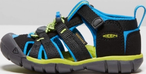 Dětské sandály Keen  Seacamp II CNX children black/brilliant blue