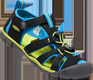 Dětské sandály Keen Seacamp II CNX youth black/brilliant blue