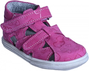 Dětské sandály Boots4U T 018 V růžová potisk