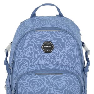 Modrošedý studentský batoh Topgal YOKO 25029