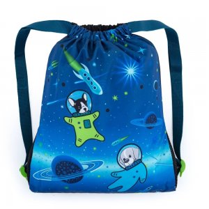 Bagmaster SÁČEK LUMI 22 D školní na přezůvky / tělocvik - psi kosmonauti
