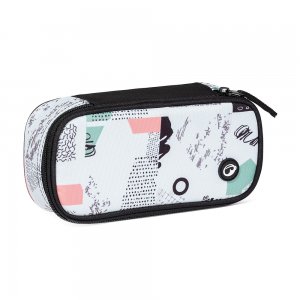 Bagmaster CASE SUPERNOVA 21 A Studentský penál PINK/WHITE/TURQUOISE