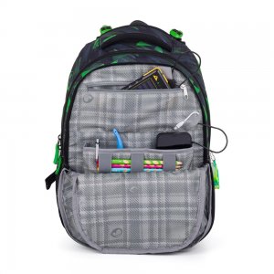 Bagmaster PORTO 24 A školní batoh – černo-zelený