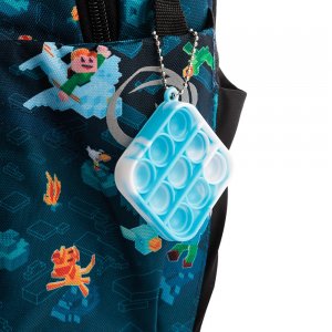 Bagmaster LUMI 24 E školní batoh – kostičkový svět