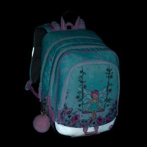 Bagmaster ALFA 25 A školní tříkomorový batoh – víla