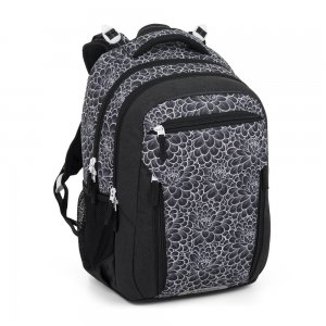 Bagmaster PORTO 25 A školní batoh – černo-bílý